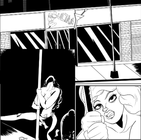 WORKING ON A NOIR COMIC